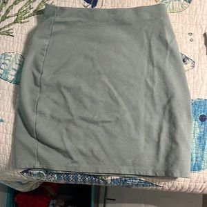 Light green mini skirt